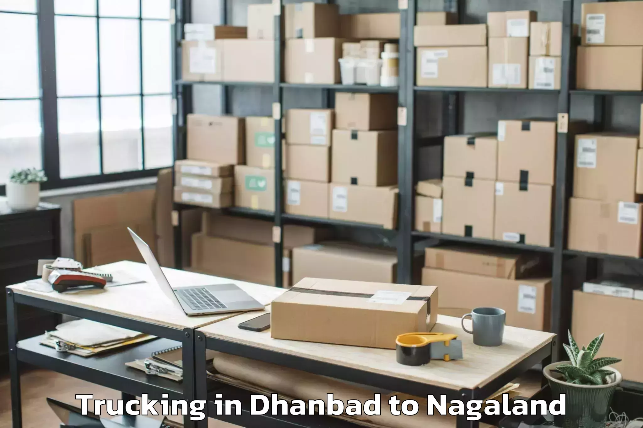 Quality Dhanbad to Chozuba Trucking